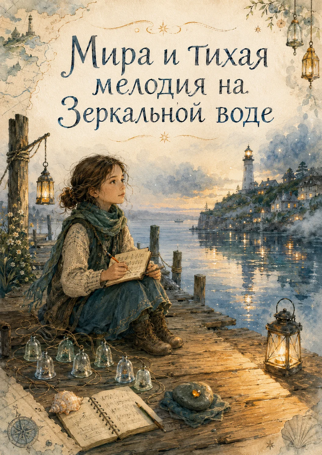 Обложка сказки Мира и тихая мелодия на Зеркальной воде